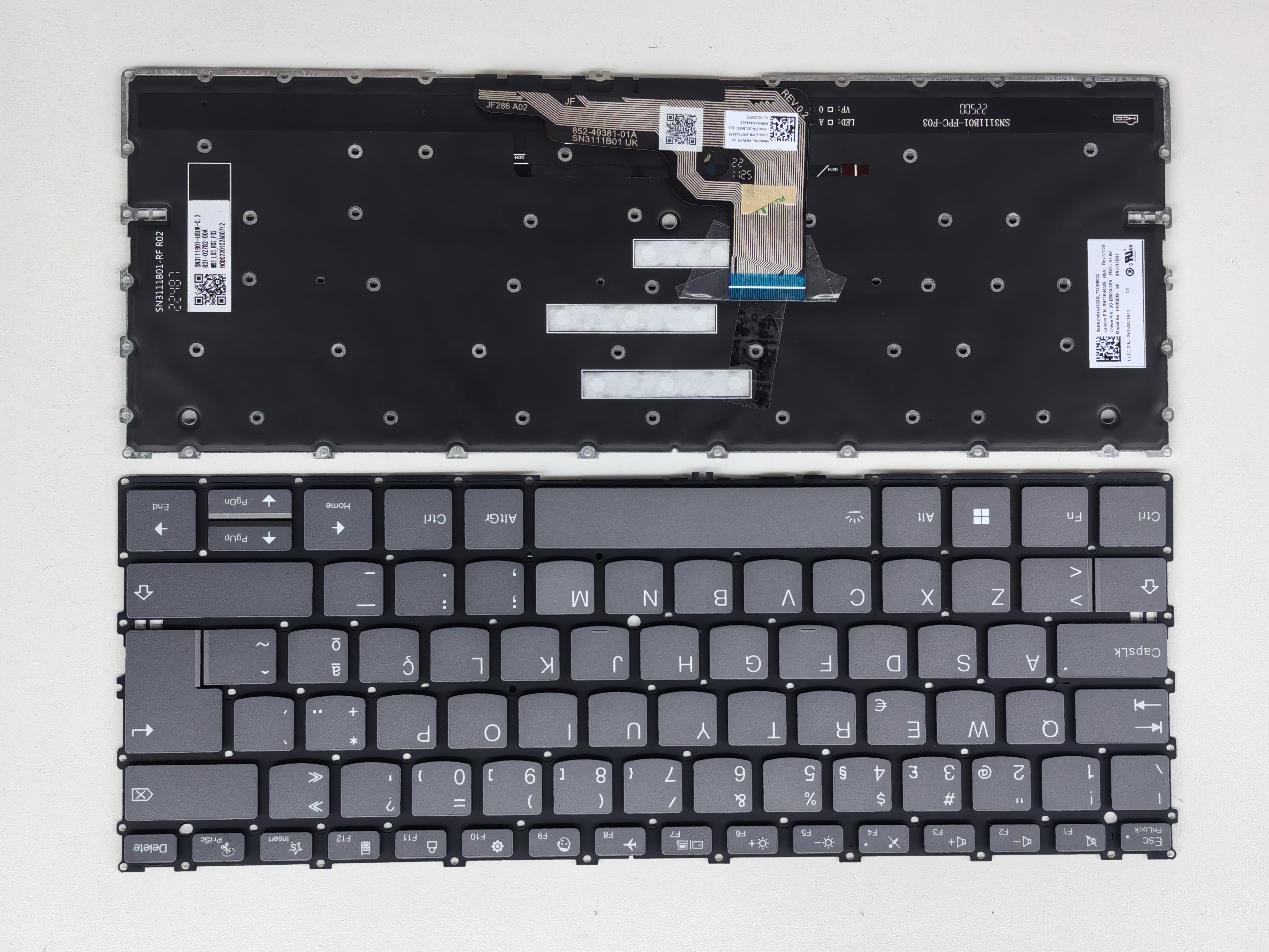 Picture of New Replacement Laptop Keyboard For LENOVO 13X G4/Thinkbook 13x g4 imh Grey Backlit PO Layout